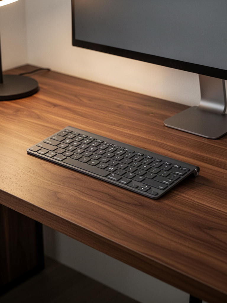 Editorial illustration — representative visual, not product photography: Logitech MX Keys S