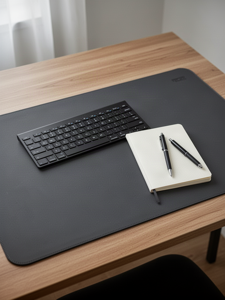 Editorial illustration — representative visual, not product photography: Orbitkey Desk Mat